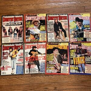Vintage Lot Of 8 Country guitar tablature Magazine 1994-1995 Eagles Garth Brooks